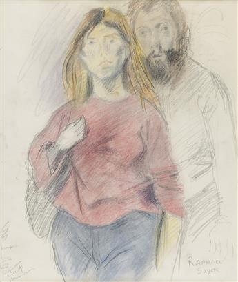 RAPHAEL SOYER Group of 4 works on paper.